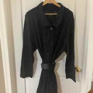 NIC+ZOE Black Patterned Coat